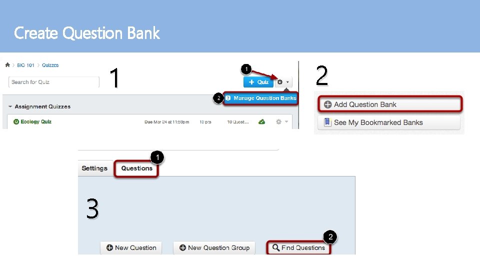 Create Question Bank 1 3 2 