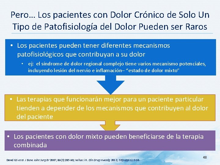 Pero… Los pacientes con Dolor Crónico de Solo Un Tipo de Patofisiología del Dolor