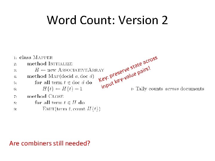 Word Count: Version 2 s s o r ac e t a st irs!