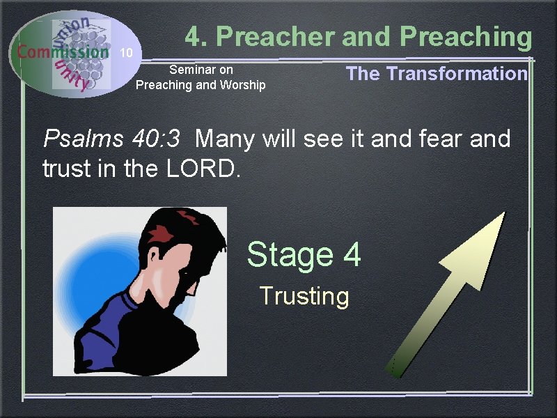 10 4. Preacher and Preaching Seminar on Preaching and Worship The Transformation Psalms 40: