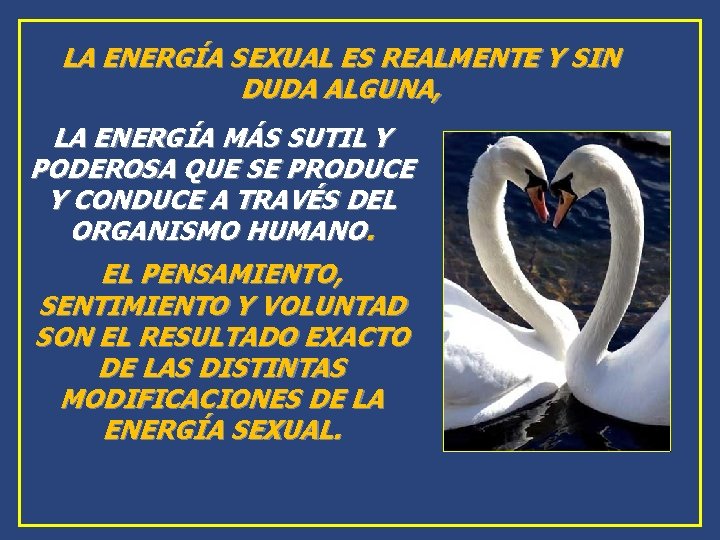 LA ENERGÍA SEXUAL ES REALMENTE Y SIN DUDA ALGUNA, LA ENERGÍA MÁS SUTIL Y LA ENERGÍA SEXUAL ES REALMENTE Y SIN DUDA ALGUNA, LA ENERGÍA MÁS SUTIL Y