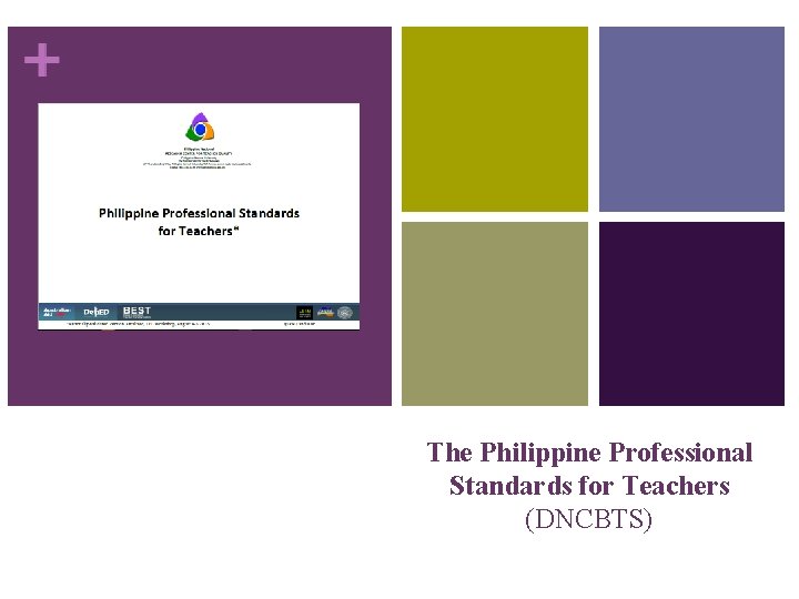 The Philippine Professional Standards for Teachers (DNCBTS) 
