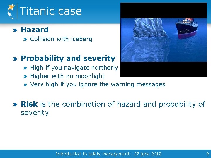 Introduction to the management of safety New ICAO