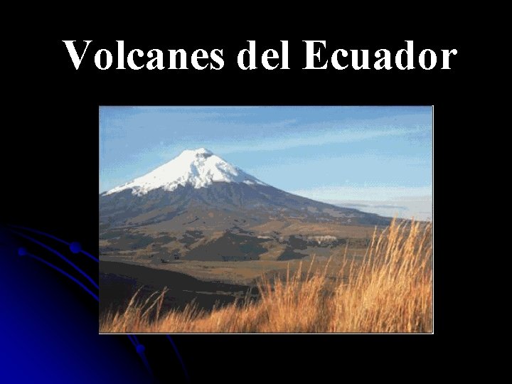 Volcanes del Ecuador 