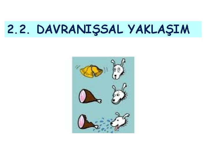 2. 2. DAVRANIŞSAL YAKLAŞIM 