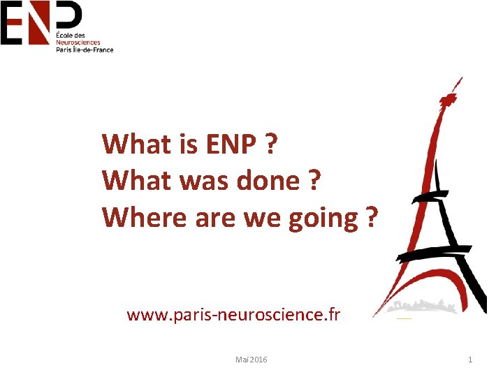 What is ENP ? What was done ? Where are we going ? www.