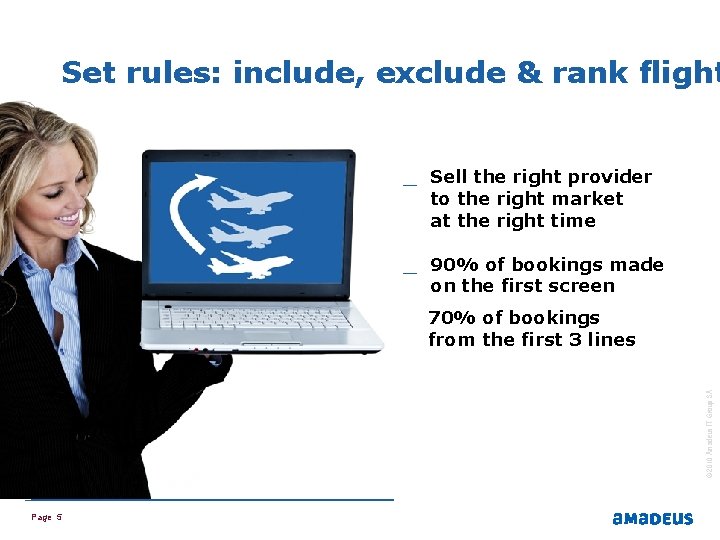 Set rules: include, exclude & rank flight _ Sell the right provider to the