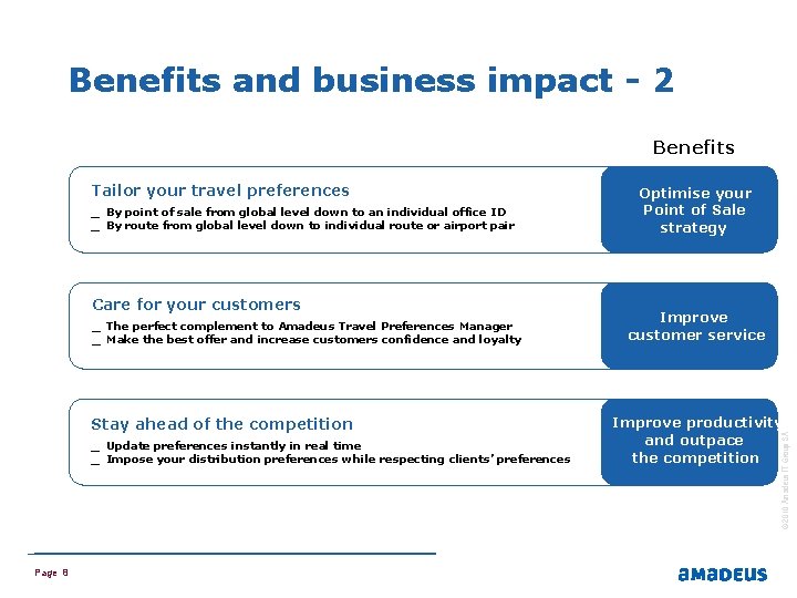 Benefits and business impact - 2 Benefits _ _ By point of sale from