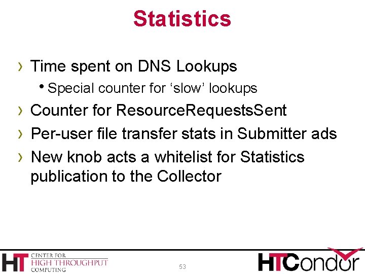 Statistics › Time spent on DNS Lookups Special counter for ‘slow’ lookups › Counter