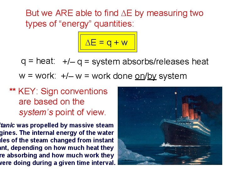 But we ARE able to find DE by measuring two types of “energy” quantities: