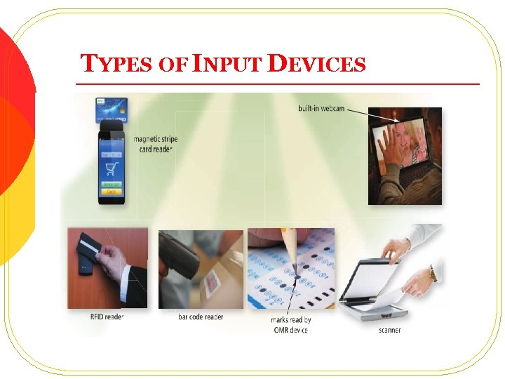 TYPES OF INPUT DEVICES 