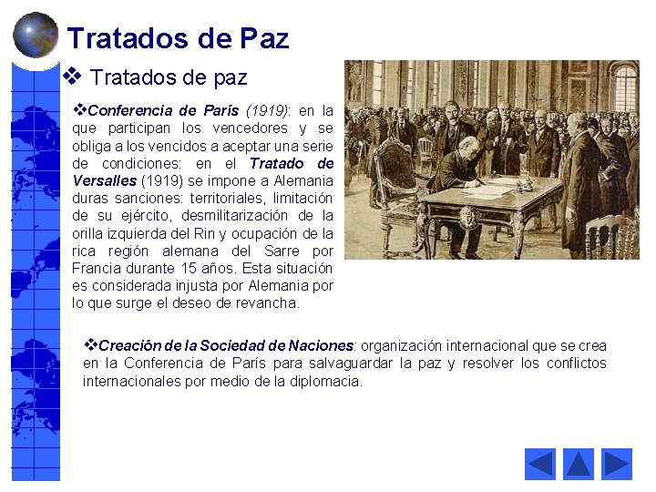 Tratados de Paz v Tratados de paz v. Conferencia de París (1919): en la