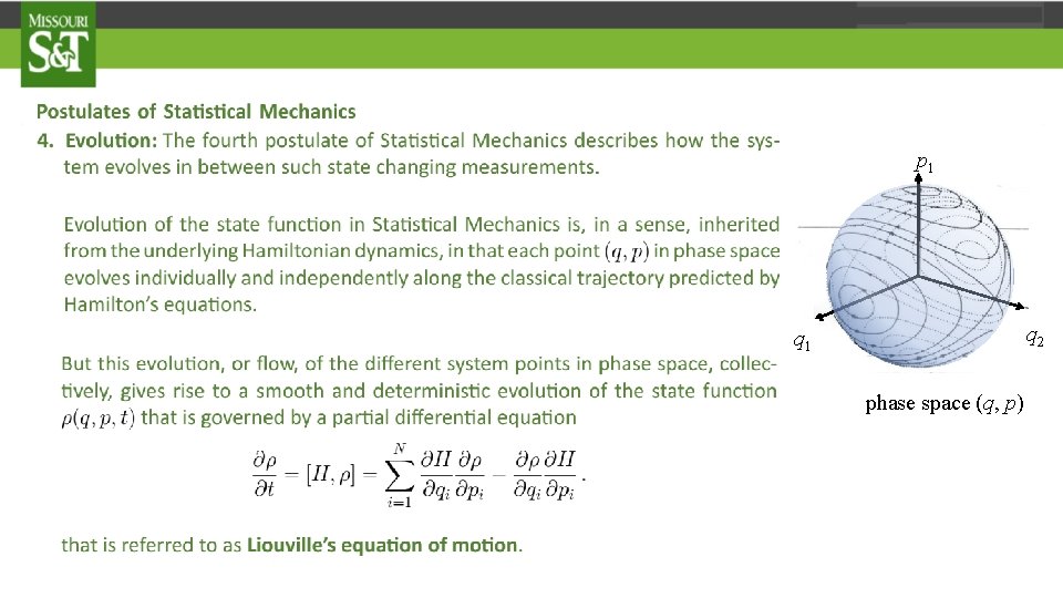 p 1 q 2 q 1 phase space (q, p) 