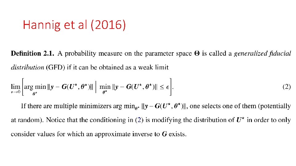 Hannig et al (2016) 