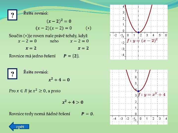  ? Řešte rovnici: zpět 
