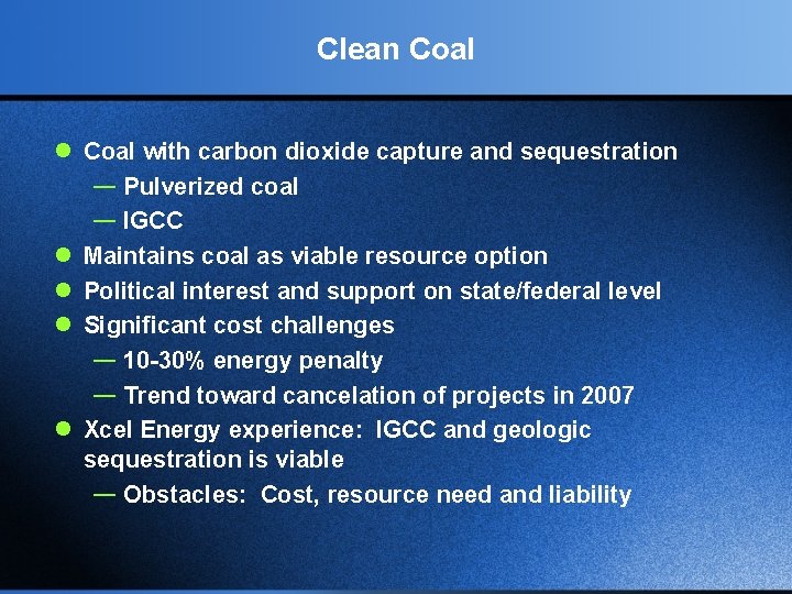 Clean Coal l Coal with carbon dioxide capture and sequestration — Pulverized coal —