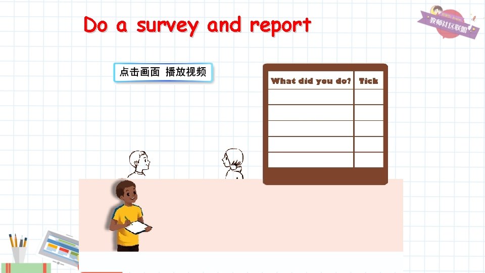 Do a survey and report 