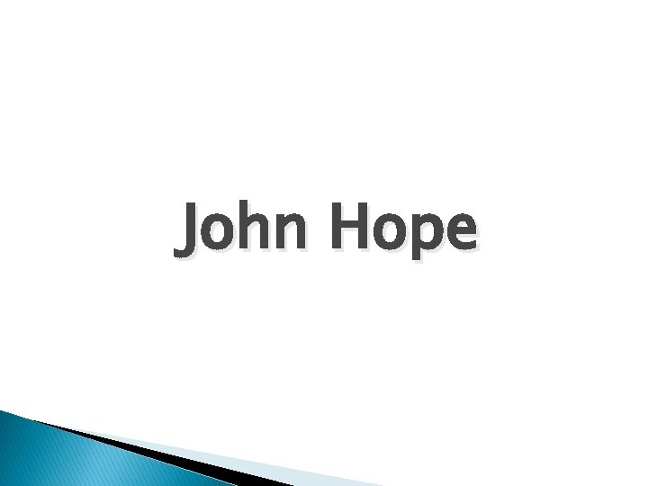 John Hope 