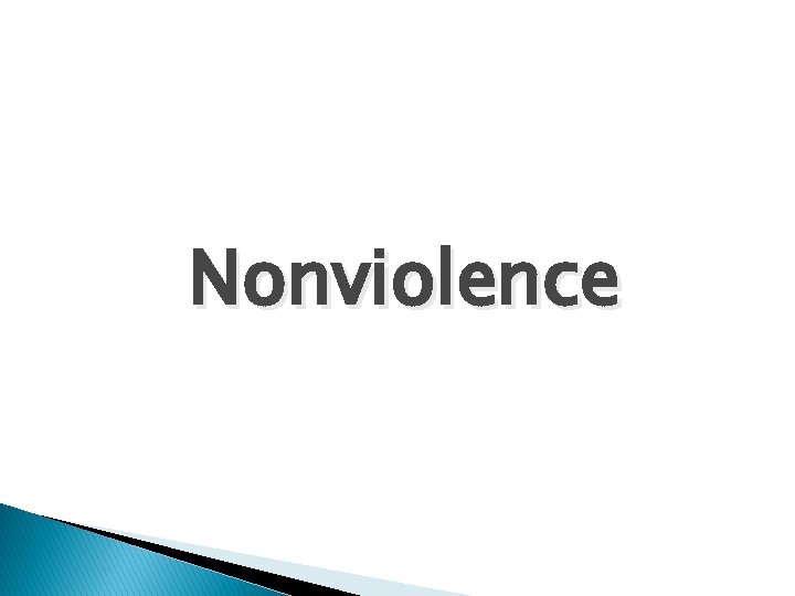 Nonviolence 