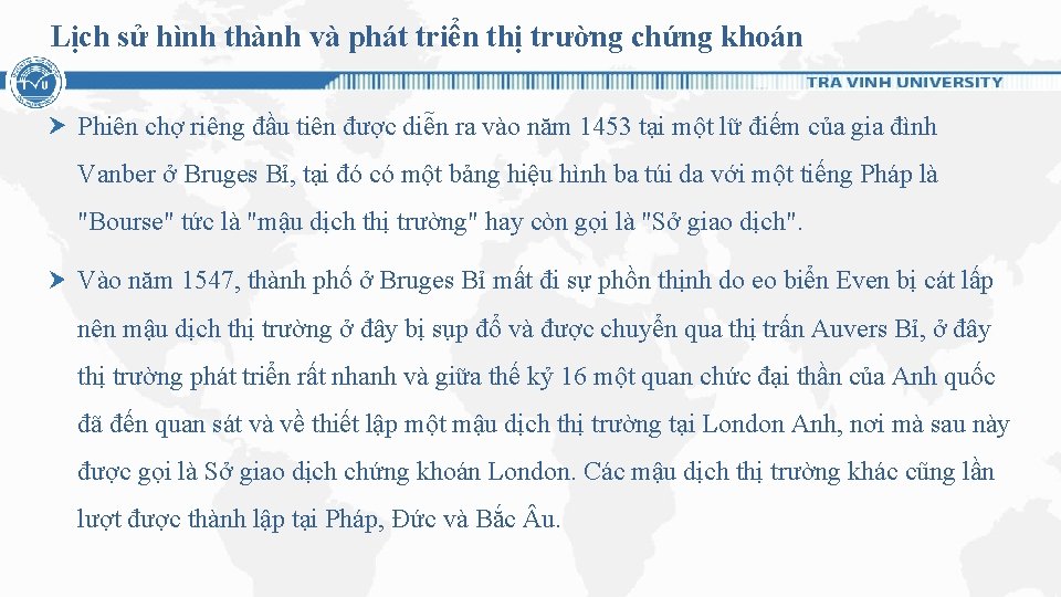 Lịch sử hình thành và phát triển thị trường chứng khoán Phiên chợ riêng