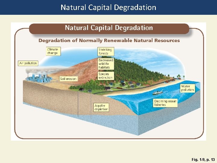 Natural Capital Degradation Fig. 1 -9, p. 13 