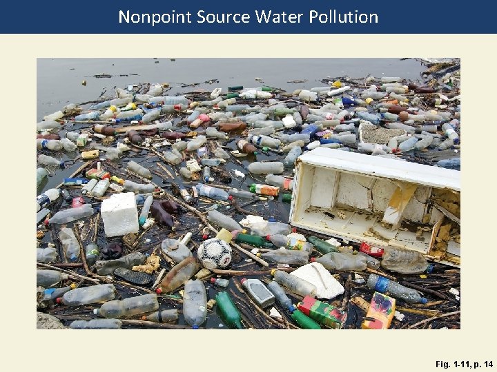Nonpoint Source Water Pollution Fig. 1 -11, p. 14 