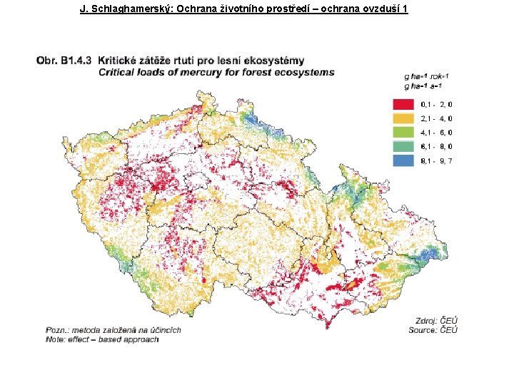 J. Schlaghamerský: Ochrana životního prostředí – ochrana ovzduší 1 J. Schlaghamerský: Ochrana životního prostředí – ochrana ovzduší 1