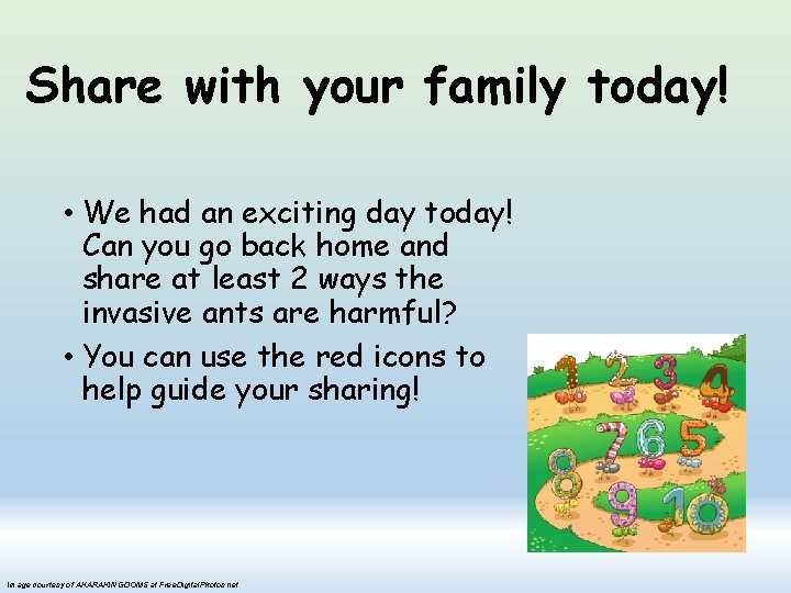Share with your family today! • We had an exciting day today! Can you