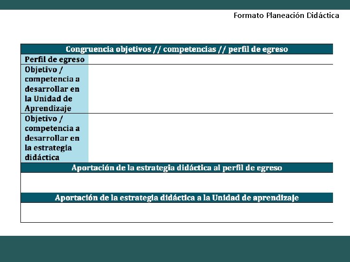 Formato Planeación Didáctica 