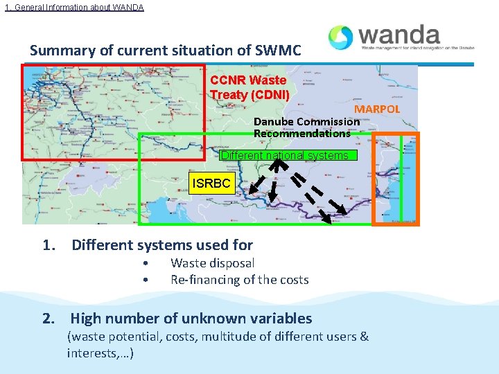1. General Information about WANDA Summary of current situation of SWMC CCNR Waste Treaty 1. General Information about WANDA Summary of current situation of SWMC CCNR Waste Treaty