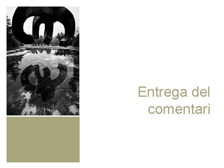 Entrega del comentari 