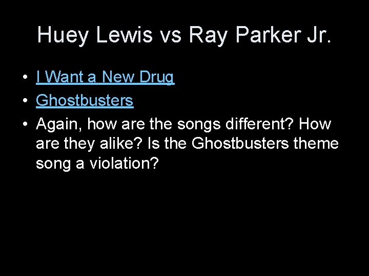 Huey Lewis vs Ray Parker Jr. • I Want a New Drug • Ghostbusters