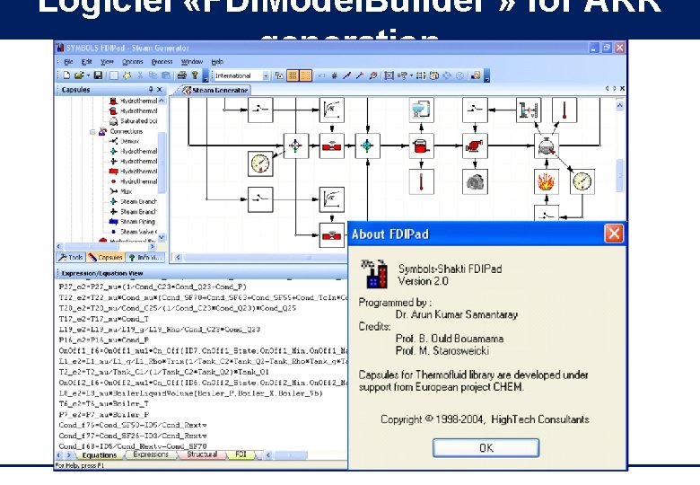 Logiciel «FDIModel. Builder » for ARR generation 