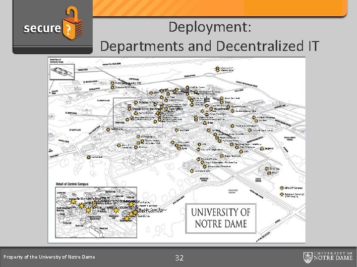 Credit Card Support Program Deployment: Departments and Decentralized IT Property of the University of