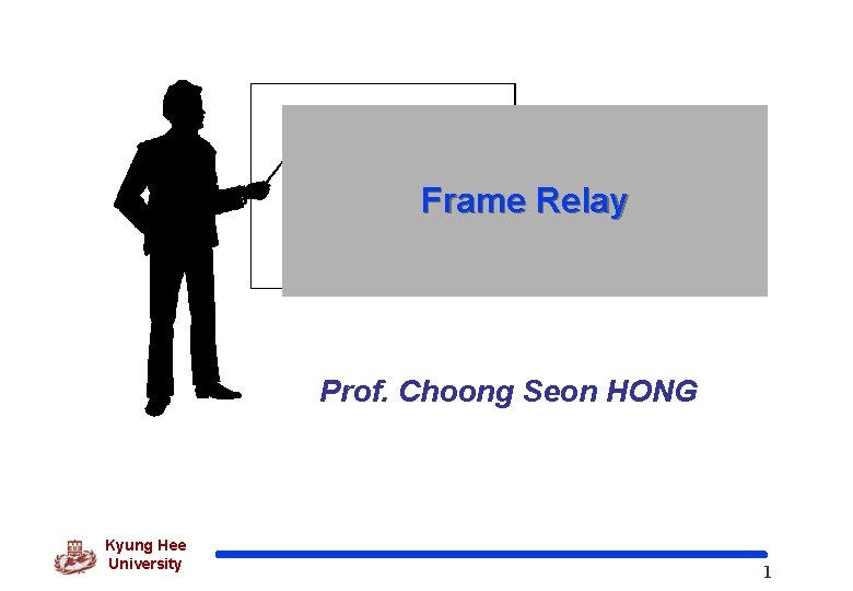 Frame Relay Prof. Choong Seon HONG Kyung Hee University 1 