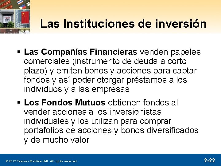 Las Instituciones de inversión § Las Compañías Financieras venden papeles comerciales (instrumento de deuda