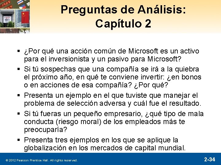 Preguntas de Análisis: Capítulo 2 § ¿Por qué una acción común de Microsoft es