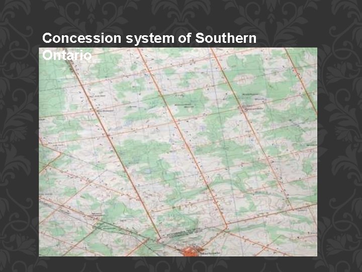 Concession system of Southern Ontario 