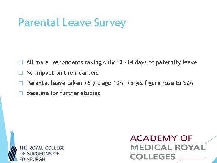 Parental Leave Survey � All male respondents taking only 10 -14 days of paternity