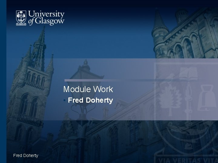 Module Work • Fred Doherty 