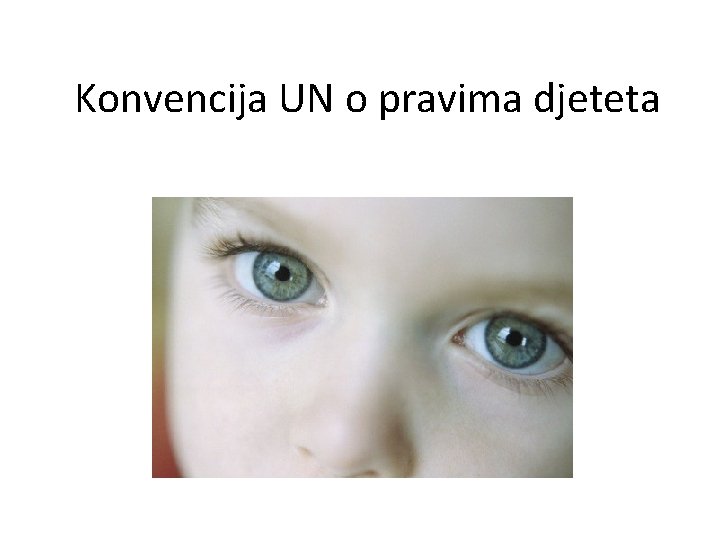 Konvencija UN o pravima djeteta 