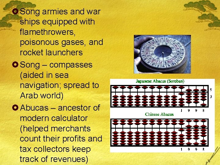 £ Song armies and war ships equipped with flamethrowers, poisonous gases, and rocket launchers
