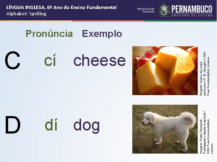 C cí D dí dog Imagem: Queso de oveja zamorano / P. B. Obregón