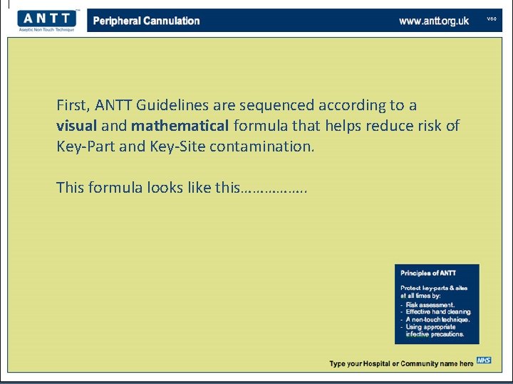 First, ANTT Guidelines are sequenced according to a visual and mathematical formula that helps