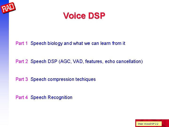 Voice DSP Part 1 Speech biology and what we can learn from it Part