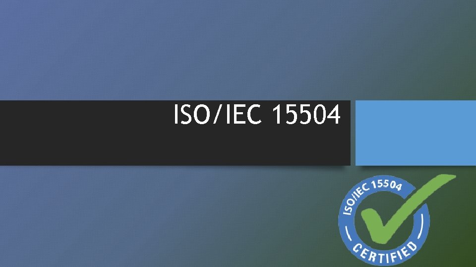 ISO/IEC 15504 