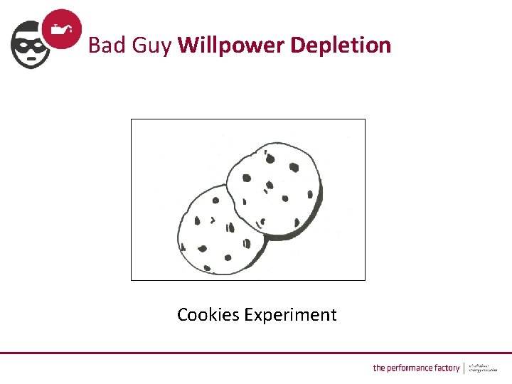  Bad Guy Willpower Depletion Cookies Experiment 