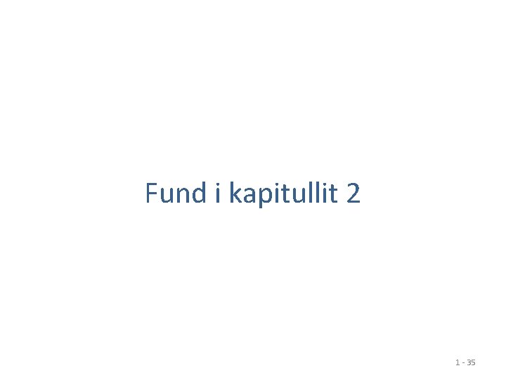 Fund i kapitullit 2 1 - 35 