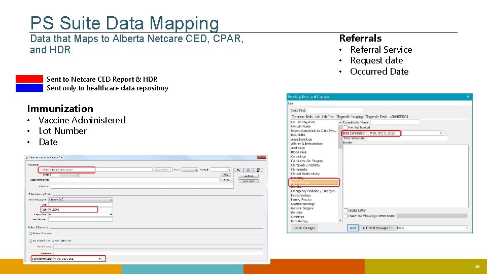 PS Suite Data Mapping Data that Maps to Alberta Netcare CED, CPAR, and HDR PS Suite Data Mapping Data that Maps to Alberta Netcare CED, CPAR, and HDR