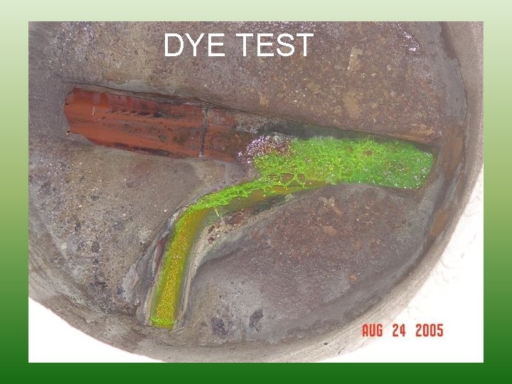 DYE TEST 